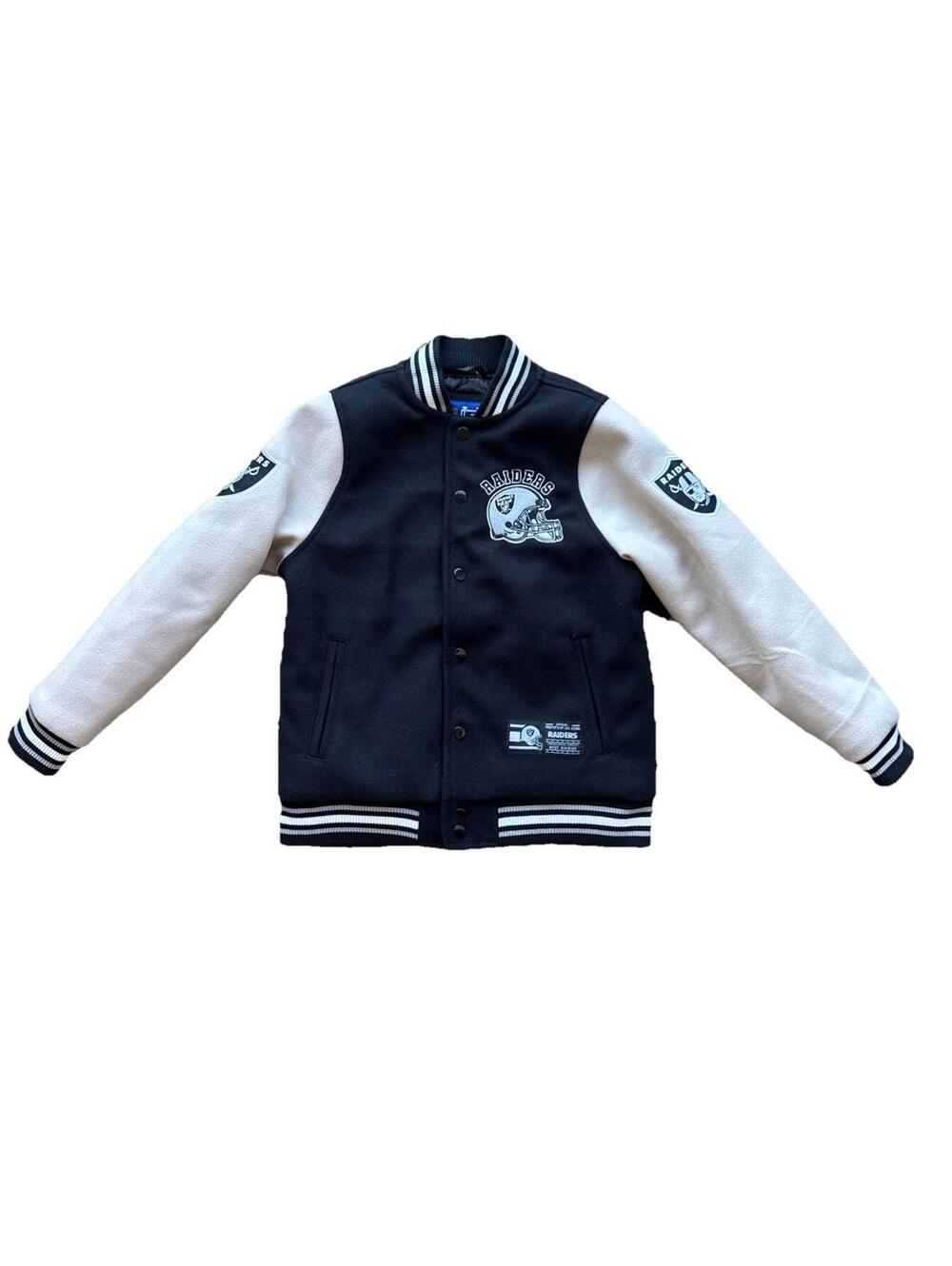 Las Vegas Raiders Youth Varsity Jacket Retails For $155 Size 10-12 New